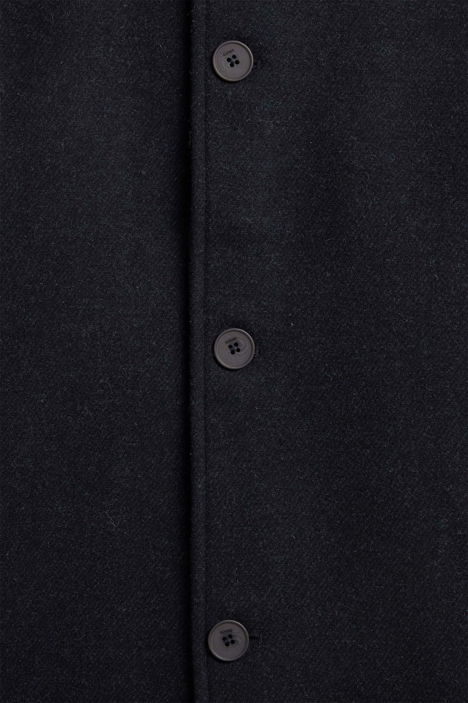 Elvine Ciaran Wolltwill Jacket Navy Melange Herren Wolljacke blau